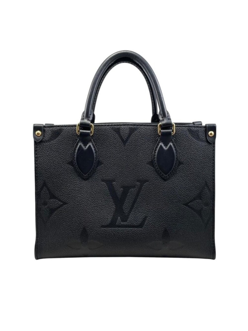 Louis Vuitton Shoulder Bag On The Go PM Monogram Empreinte Noir Black